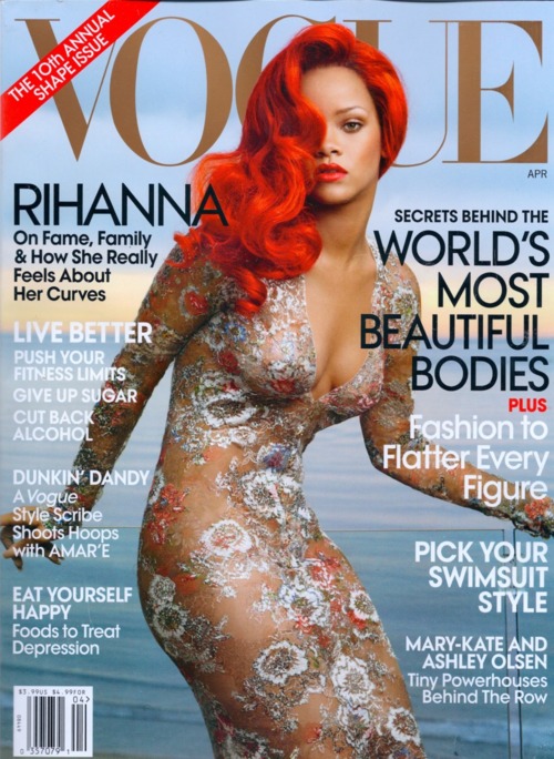 rihanna 2011 april. Rihanna Covers Vogue April