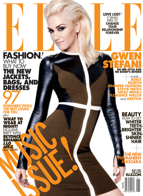 gwen stefani elle magazine 2011. Gwen Stefani Covers Elle#39;s May